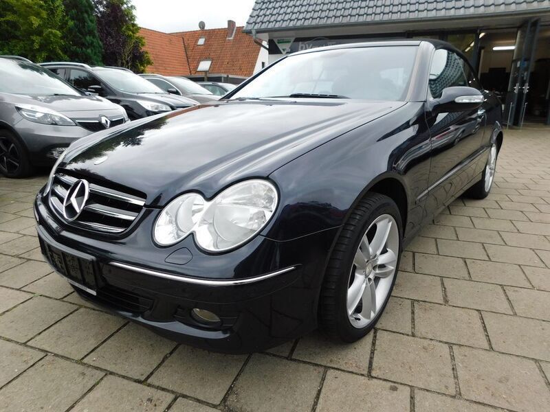 Schwarz Gebraucht 2008 Mercedes CLK200 Cabrio | 7.985 € (Guter Preis) - Bild 1/4