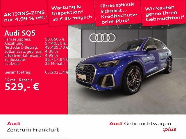 Blau Gebraucht 2023 Audi SQ5 Sport SUV | 58.850 € (Fairer Preis) - Bild 1/2