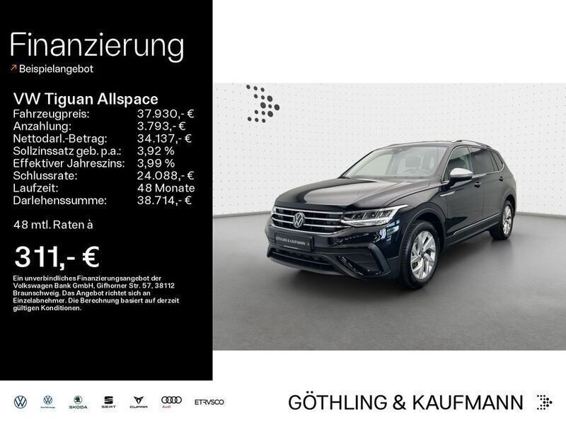 Deep black perleffekt Gebraucht 2024 VW Tiguan Allspace Life SUV | 37.930 € (Fairer Preis) - Bild 1/4