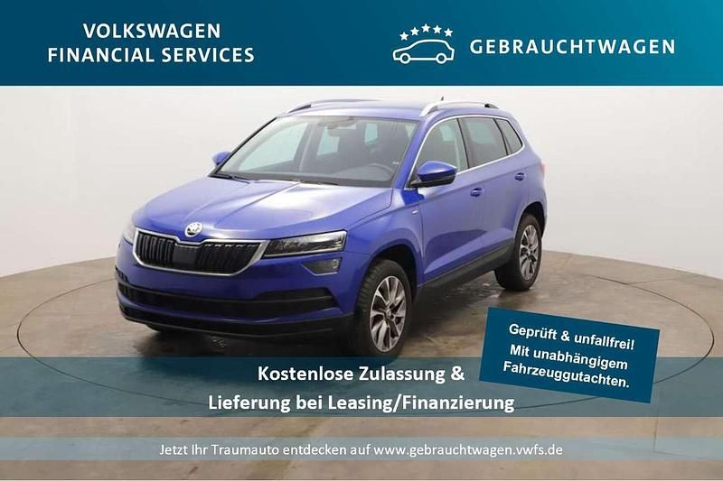 Energyblau Gebraucht 2021 Skoda Karoq Ambition SUV | 22.890 € (Superpreis) - Bild 1/4