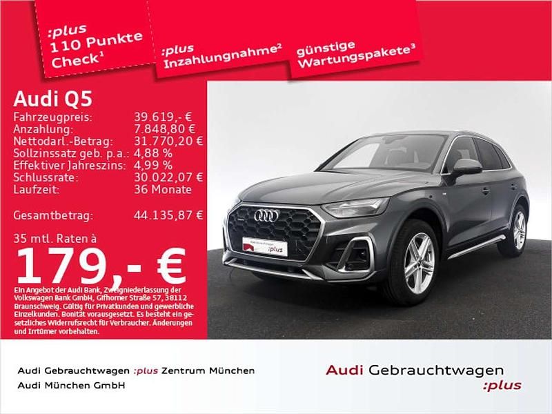 Daytonagrau perleffekt Gebraucht 2022 Audi Q5 S-Line SUV | 39.619 € (Fairer Preis) - Bild 1/2