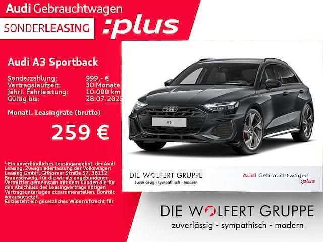 Daytonagrau perleffekt Gebraucht 2024 Audi A3 S-Line Limousine | 38.180 € - Bild 1/4