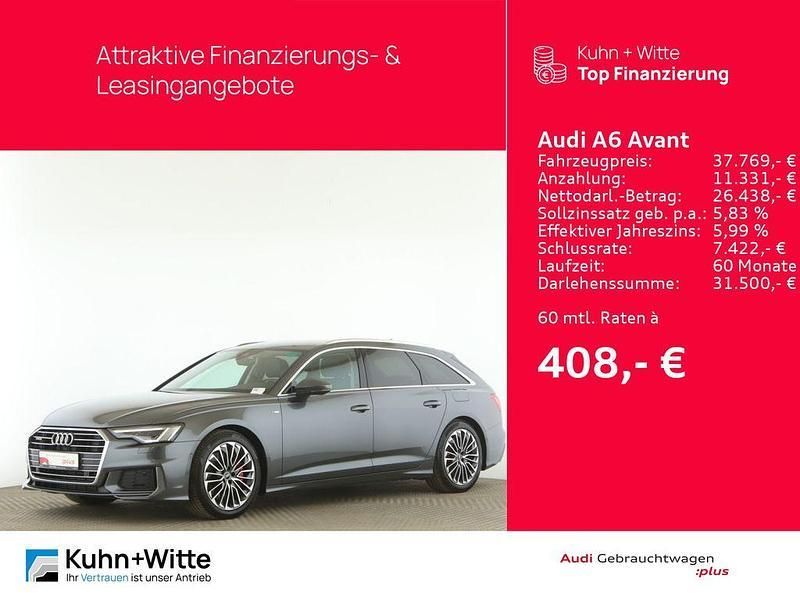 Daytonagrau perleffekt Gebraucht 2021 Audi A6 Sport Kombi | 37.769 € (Guter Preis) - Bild 1/3