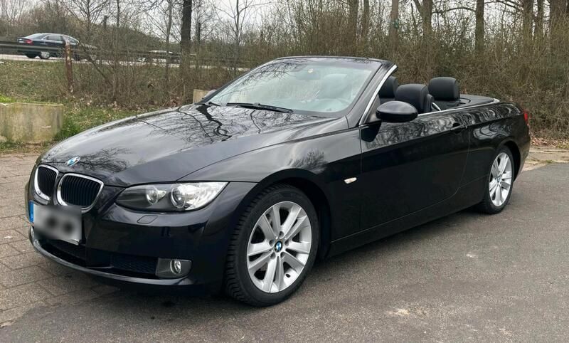 Schwarz Gebraucht 2008 BMW 320 Cabriolet Cabrio | 9.999 € (Guter Preis) - Bild 1/4