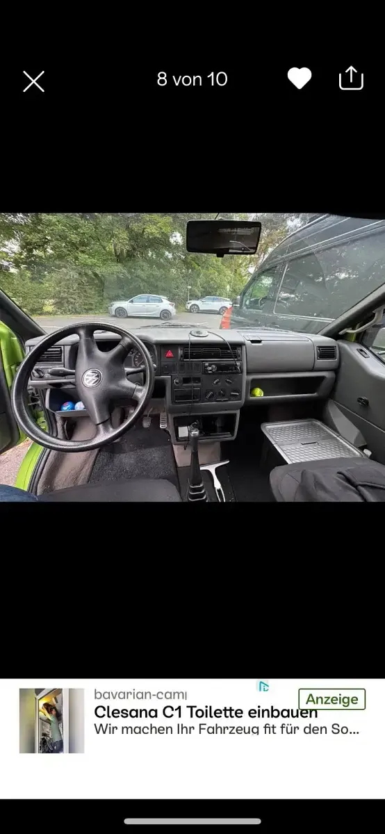 Gebraucht VW T4 75 PS (55 kW) 1998 Grün Van