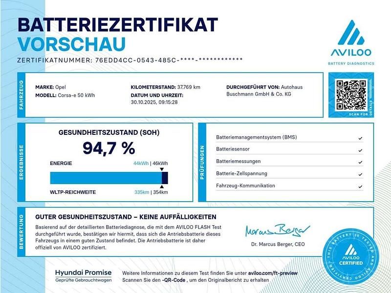 Gebraucht Opel Corsa-e Edition 100 kW (136 PS) 2022 Blau Kleinwagen