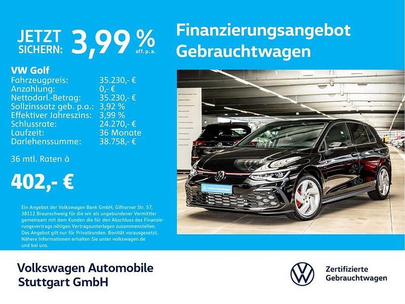 0e grenadillschwarz metallic Gebraucht 2024 VW Golf VIII GTI Limousine | 35.230 € (Fairer Preis) - Bild 1/4