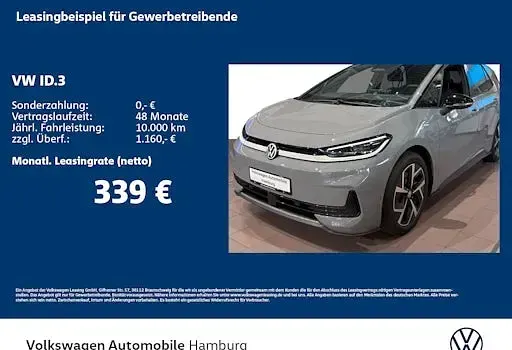 Neu VW ID.3 Life 139 kW (190 PS) 2026 Grau Kleinwagen