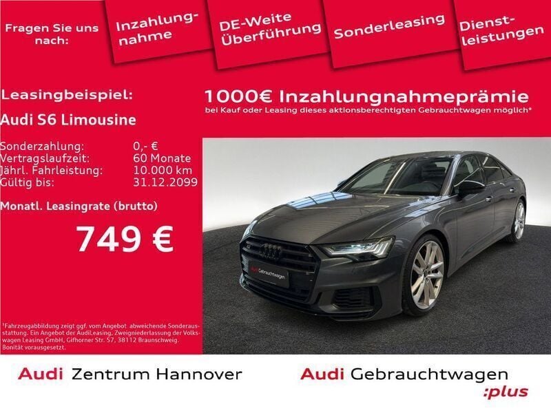 6y daytonagrau perleffekt (metallic) Gebraucht 2022 Audi S6 Ambiente Limousine | 59.990 € (Etwas zu teuer) - Bild 1/4