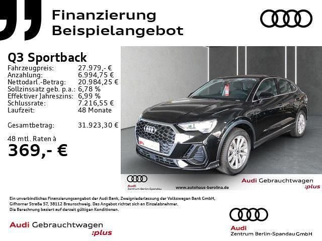 Schwarz Gebraucht 2022 Audi Q3 Sportback SUV | 27.333 € (Fairer Preis) - Bild 1/4