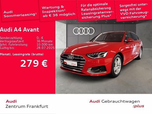 Progressivrot metallic Gebraucht 2024 Audi A4 Advanced Plus Kombi | 35.889 € (Etwas zu teuer) - Bild 1/2