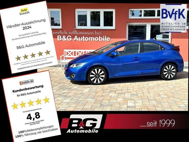 Blau Gebraucht 2016 Honda Civic Elegance Limousine | 11.350 € (Fairer Preis) - Bild 1/4