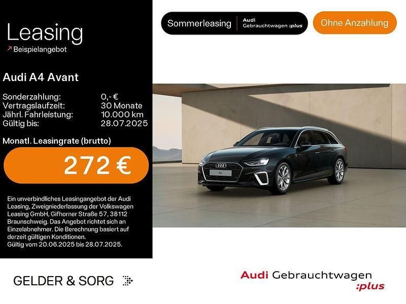 Mythosschwarz metallic Gebraucht 2024 Audi A4 S-Line Kombi | 35.880 € (Fairer Preis) - Bild 1/4