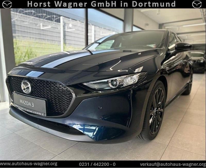 Blau Neu 2025 Mazda 3 Homura-Line Limousine | 27.990 € (Fairer Preis) - Bild 1/3