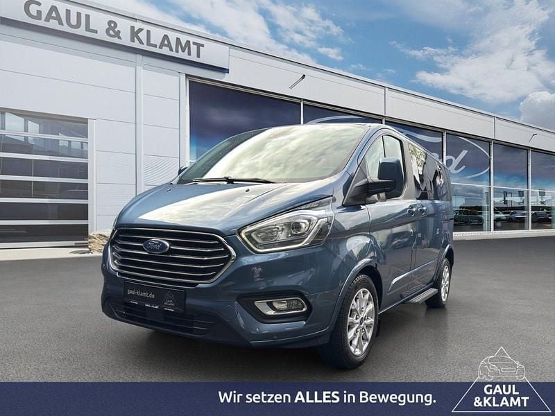 Chromablau metallic Gebraucht 2019 Ford Tourneo Custom Titanium | 29.920 € (Etwas zu teuer) - Bild 1/4