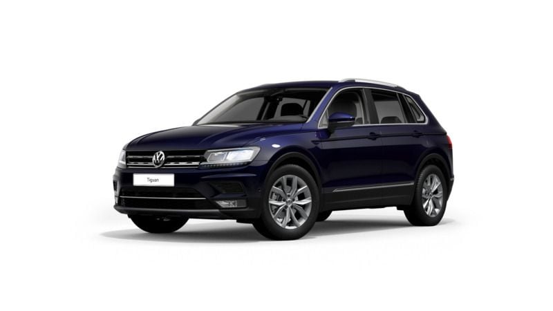 Atlantic blue metallic Gebraucht 2019 VW Tiguan Highline SUV | 21.870 € (Superpreis) - Bild 1/3