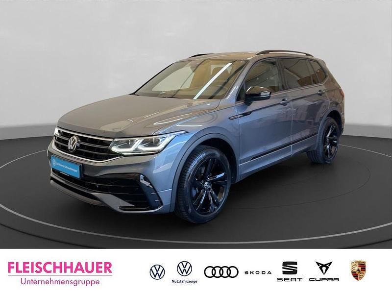 Grau Gebraucht 2022 VW Tiguan Allspace R-line SUV | 32.980 € (Fairer Preis) - Bild 1/4