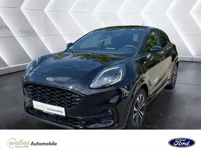 Obsidianschwarz metallic Gebraucht 2023 Ford Puma ST-Line SUV | 21.410 € (Fairer Preis) - Bild 1/4