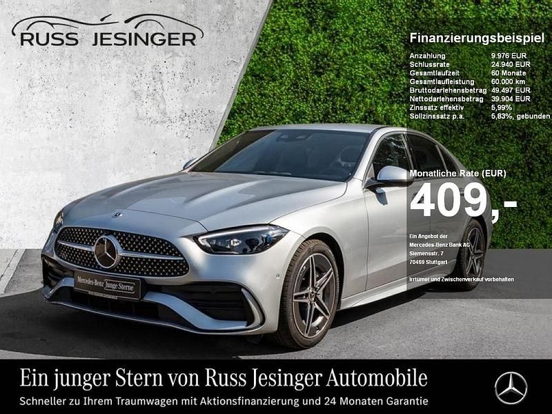 Silber Gebraucht 2024 Mercedes C300 AMG Limousine | 49.880 € (Etwas zu teuer) - Bild 1/3