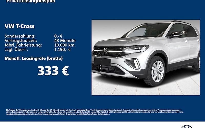 Neu VW T-Cross Life 116 PS (85 kW) 2025 Silber SUV