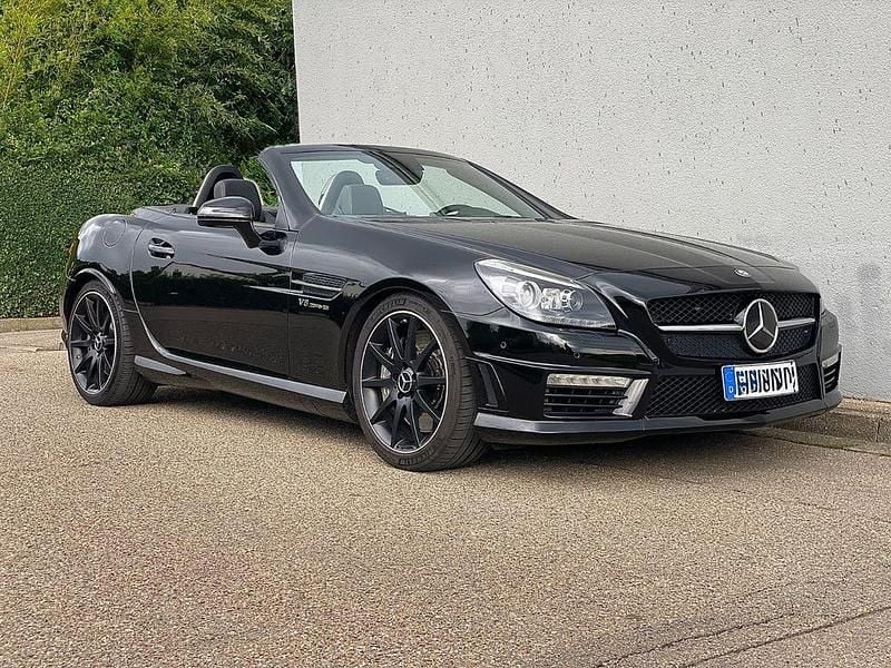 Schwarz Gebraucht 2012 Mercedes SLK55 AMG AMG Cabrio | 41.900 € (Superpreis) - Bild 1/4