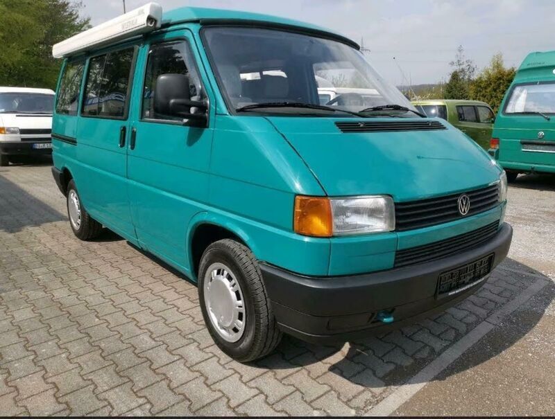 Grün Gebraucht 1993 VW T4 California Van | 14.980 € - Bild 1/4