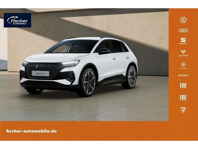 Gletscherweiß metallic Gebraucht 2025 Audi Q4 e-tron S-Line SUV | 50.980 € (Fairer Preis) - Bild 1/4
