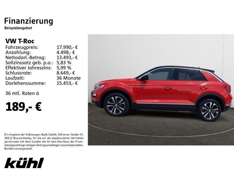 Gebraucht VW T-Roc United 116 PS (85 kW) 2020 Rot SUV