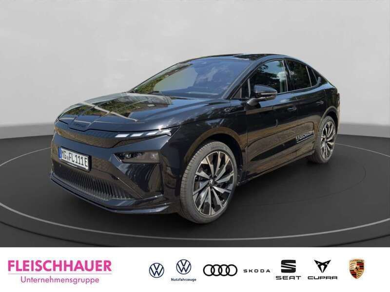 Schwarz Gebraucht 2024 Skoda Enyaq iV SportLine SUV | 51.470 € - Bild 1/4