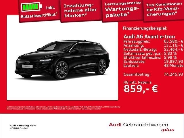 Gebraucht Audi A6 e-tron Performance 269 kW (367 PS) 2025 Schwarz Kombi