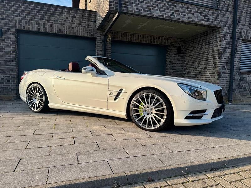 Weiß Gebraucht 2014 Mercedes SL350 AMG Cabrio | 37.500 € (Fairer Preis) - Bild 1/4