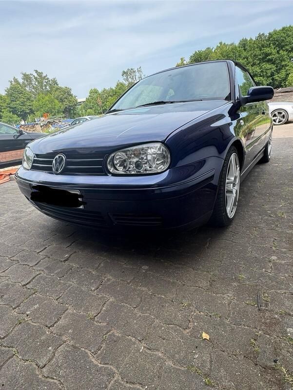 Blau Gebraucht 2002 VW Golf Cabriolet Cabrio | 1.499 € (Superpreis) - Bild 1/4