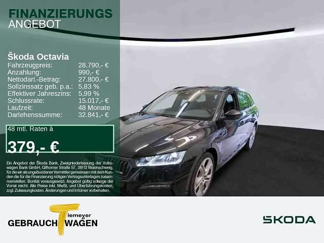 Schwarz Gebraucht 2023 Skoda Octavia RS Kombi | 28.420 € (Superpreis) - Bild 1/3