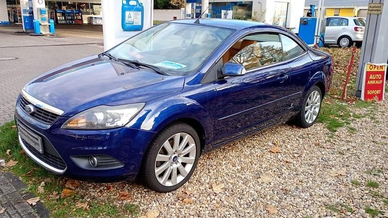 Blau Gebraucht 2008 Ford Focus Cabriolet Titanium Cabrio | 3.999 € (Superpreis) - Bild 1/4