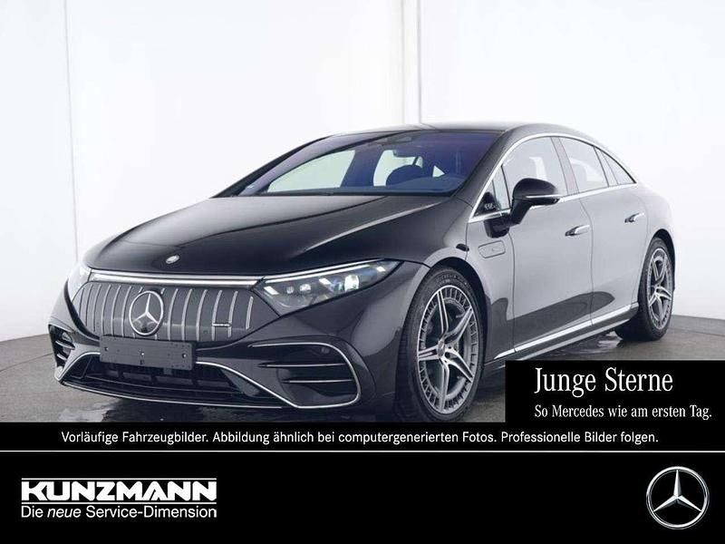 Obsidianschwarz metallic Gebraucht 2024 Mercedes EQS 53 AMG AMG Limousine | 87.632 € - Bild 1/4