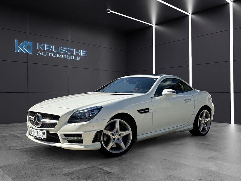 Weiß Gebraucht 2013 Mercedes SLK350 AMG line Cabrio | 20.990 € (Fairer Preis) - Bild 1/4