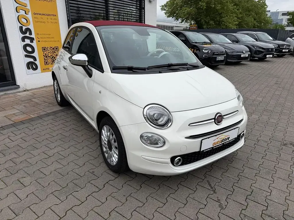 Gebraucht Fiat 500C Basis 69 PS (50 kW) 2023 Vesuvio schwarz / verdeck beige Cabrio