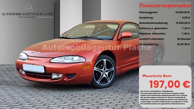Orange Gebraucht 1996 Mitsubishi Eclipse Coupé | 12.995 € - Bild 1/4
