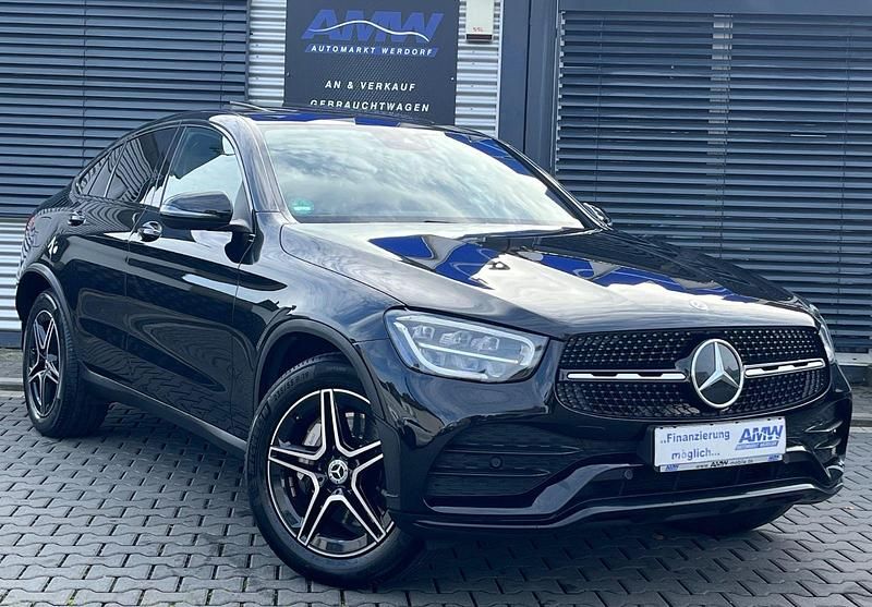 Schwarz Gebraucht 2022 Mercedes GLC220 AMG Coupé | 42.800 € (Fairer Preis) - Bild 1/4
