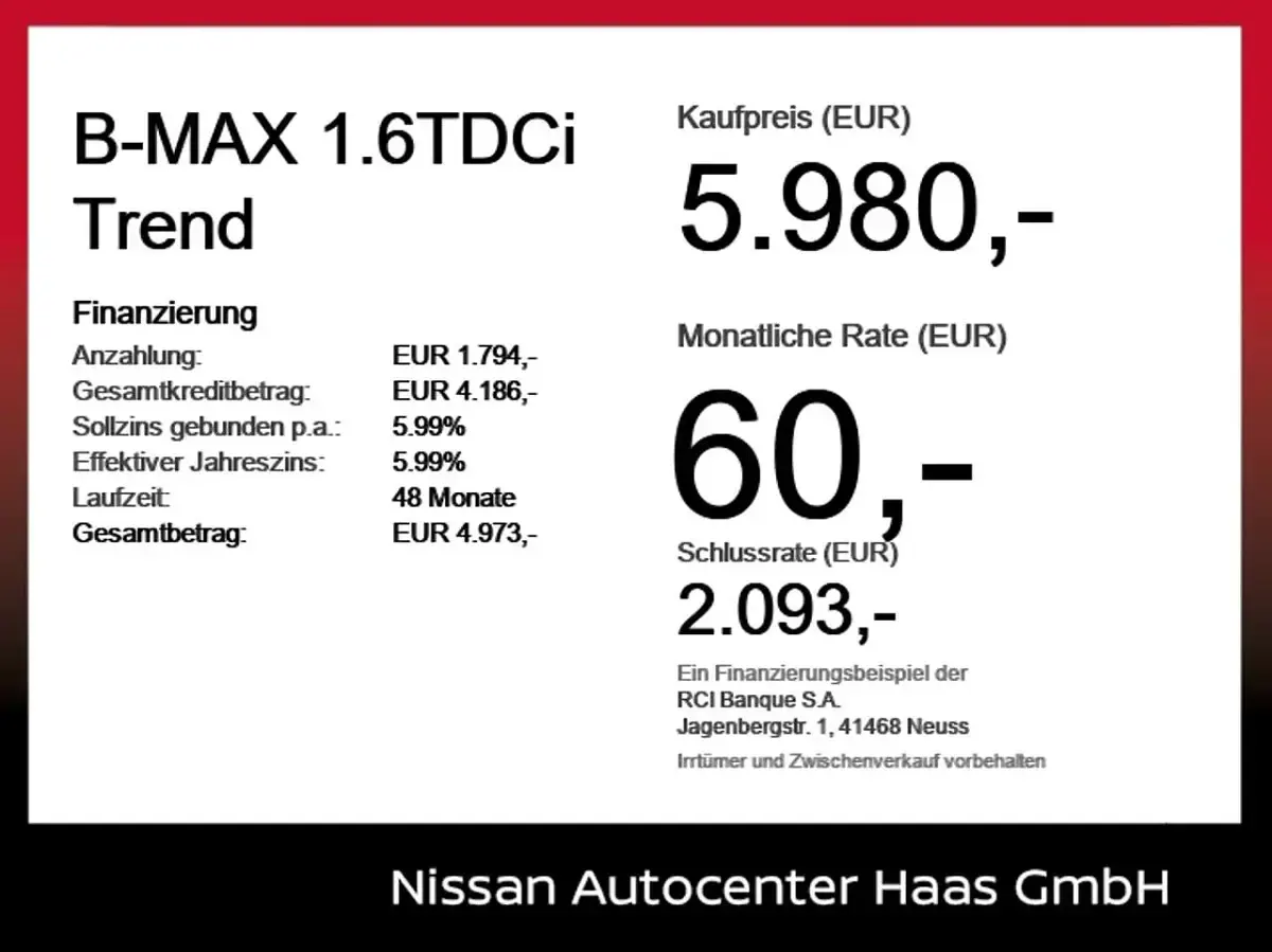 Second-hand Ford B-MAX Trend 95 CP (69 kW) 2013 Alb Monovolum