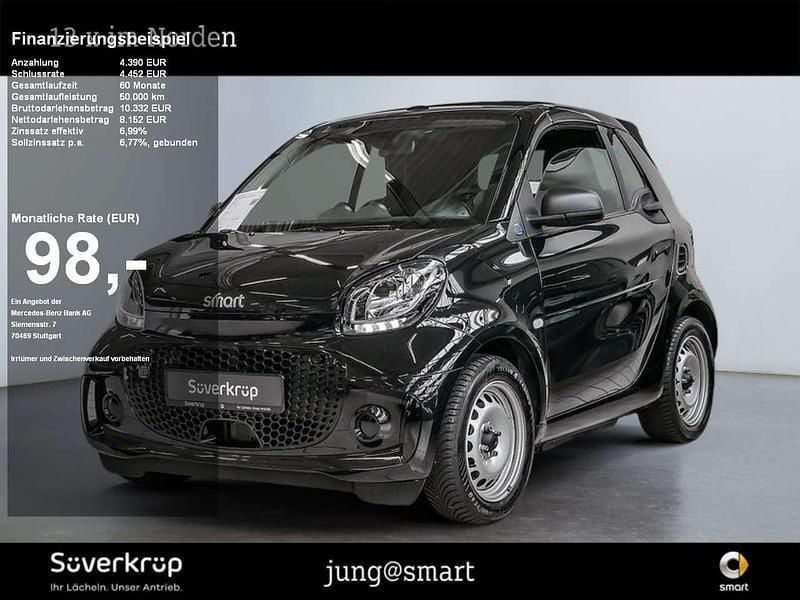 Schwarz Gebraucht 2022 Smart ForTwo Electric Drive Cabrio | 11.942 € (Guter Preis) - Bild 1/4