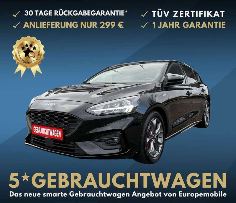 Obsidianschwarz meta... Gebraucht 2021 Ford Focus ST-Line X Limousine | 17.990 € (Superpreis) - Bild 1/1