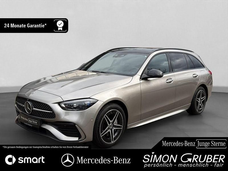 Mojavesilber (metallic) Gebraucht 2023 Mercedes C300e AMG Kombi | 48.900 € (Teuer) - Bild 1/4