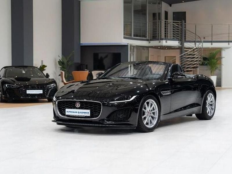 Santorini black Gebraucht 2021 Jaguar F-Type Basis Cabrio | 42.980 € (Superpreis) - Bild 1/4