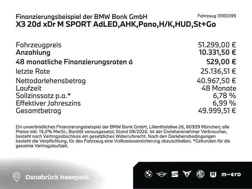 Gebraucht BMW X3 M Sport 197 PS (144 kW) 2025 Grau SUV