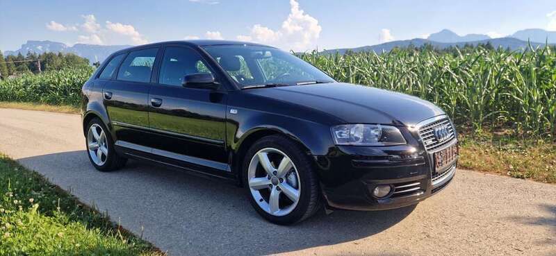 Brillantschwarz Gebraucht 2008 Audi A3 S-Line Kleinwagen | 4.900 € (Fairer Preis) - Bild 1/4