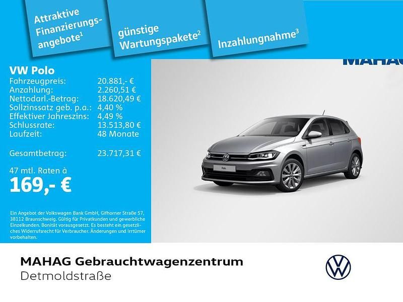 Silber Gebraucht 2021 VW Polo R-line Limousine | 20.881 € (Guter Preis) - Bild 1/2
