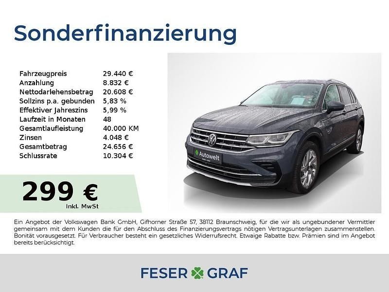 Gebraucht VW Tiguan Elegance 190 PS (139 kW) 2022 Delfingrau metallic SUV