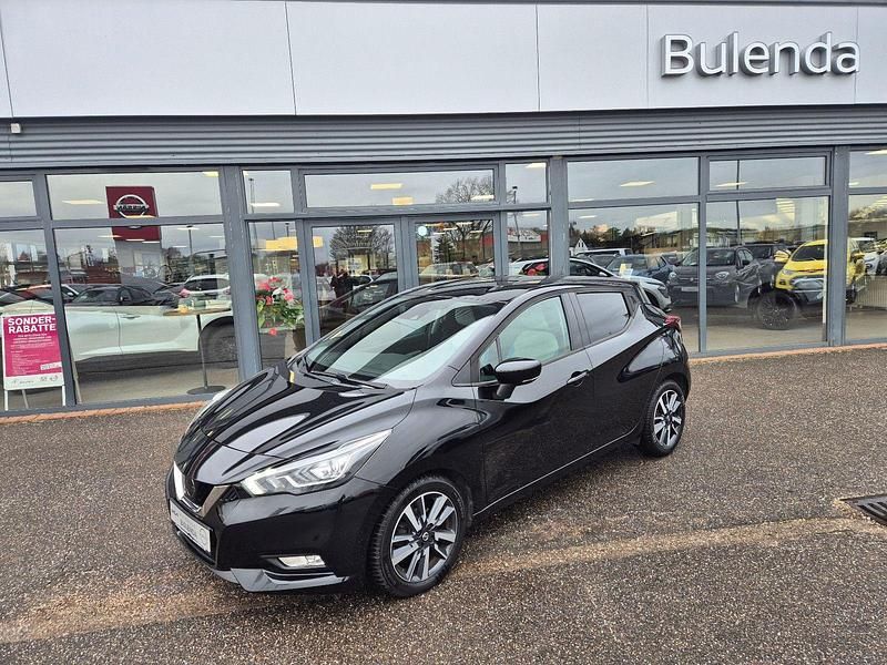 Schwarz Gebraucht 2018 Nissan Micra Acenta Kleinwagen | 10.970 € (Fairer Preis) - Bild 1/4