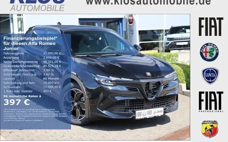 Neu Alfa Romeo Junior 145 PS (106 kW) 2026 Schwarz SUV